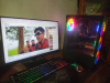 Gaming PC and ViewSonic monitor 21 inch